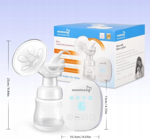 LAKTATOR ELEKTRYCZNY MOMCOZY CICHY POJEDYNCZY