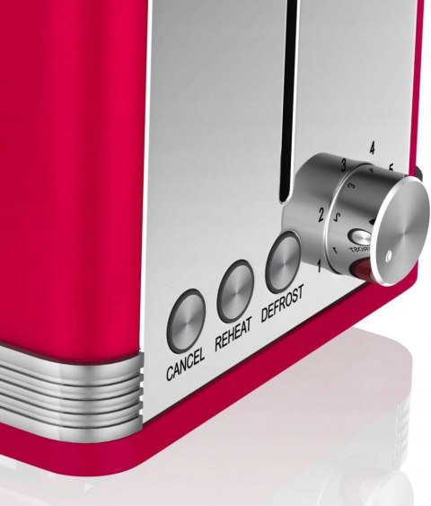 Toster Swan Retro 815W czerwony ST19010RN Toster Swan Retro 815W czerwony ST19010RN