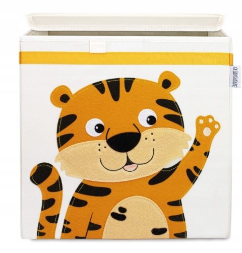 GLÜCKSWOLKE Składane pudełko 33 l dla dzieci 33x33x33 cm tygrys
