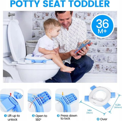 Orzbow składany nocnik antypoślizgowy do nauki korzystania z toalety