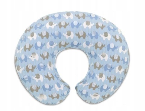 Poszewka Na Poduszkę Do Karmienia Bawełniane Słonie Niebieskie