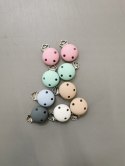 Silicone BEADS Klips do Smoczka dla Niemowląt Dzieci zestaw 4 klipsów