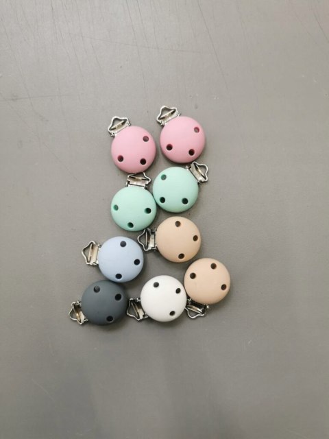 Silicone BEADS Klips do Smoczka dla Niemowląt Dzieci zestaw 4 klipsów
