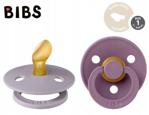Smoczek Bibs anatomiczny, ortodontyczny kauczuk 0 + 2 szt.