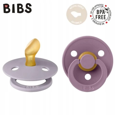 Smoczek Bibs anatomiczny, ortodontyczny kauczuk 0 + 2 szt.