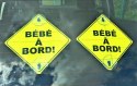 Znak Dziecko w samochodzie po francusku Bébé à Bord