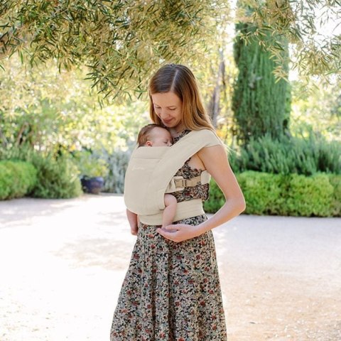 Ergobaby Ergonomiczne nosidełko dla niemowląt bardzo miękkie, kremowe