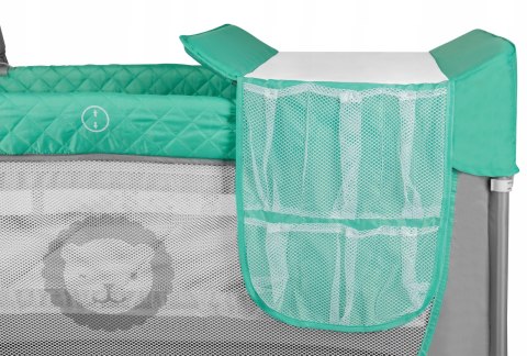 Łóżeczko turystyczne Lionelo 84 x 125 cm odcienie zieleni