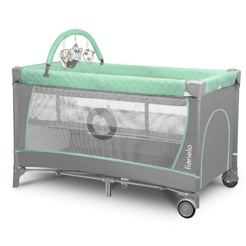 Łóżeczko turystyczne Lionelo 84 x 125 cm odcienie zieleni