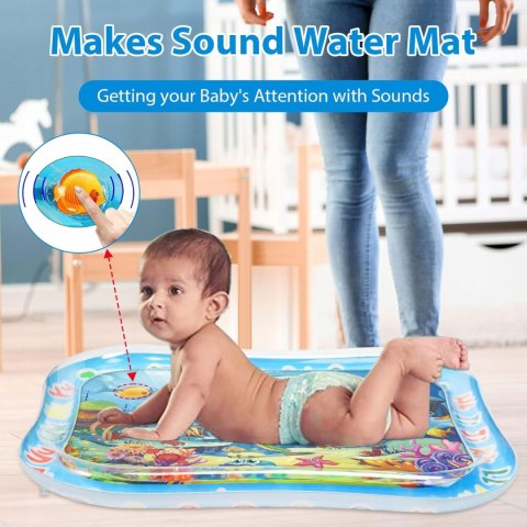 Mata wodna XXL 95 x 76 cm BPA Free dla dzieci od 3 miesięcy