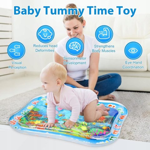 Mata wodna XXL 95 x 76 cm BPA Free dla dzieci od 3 miesięcy