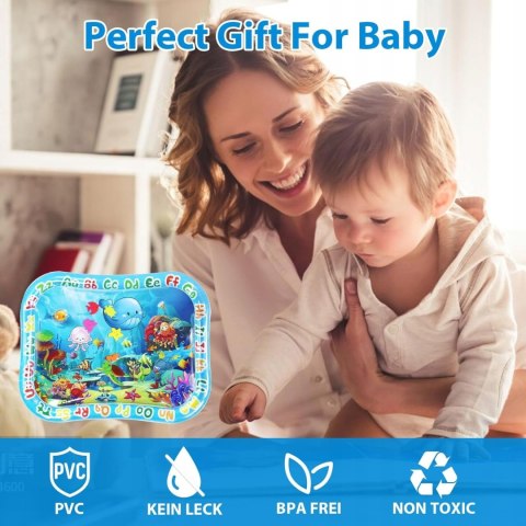 Mata wodna XXL 95 x 76 cm BPA Free dla dzieci od 3 miesięcy