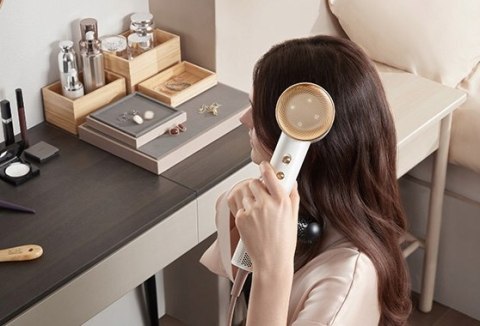 Suszarka Do Włosów Dreame Glory 1600 W 70 M/s Jonizacja Zimny Nadmuch Biała