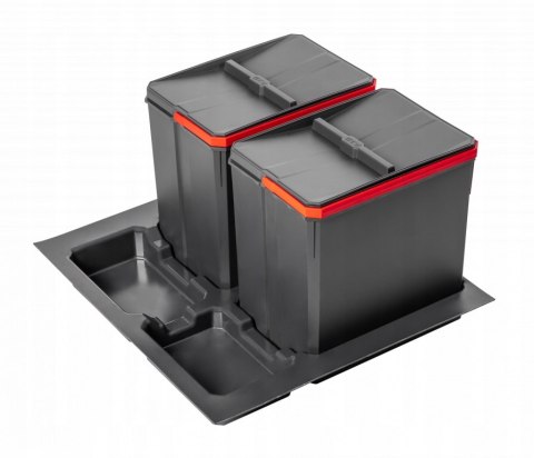 Kosz na śmieci plastik GTV 44l szary