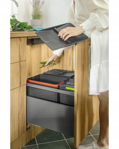 Kosz na śmieci plastik GTV 44l szary