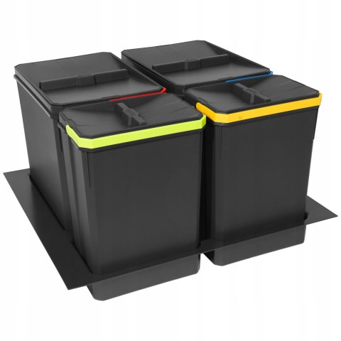 Kosz na śmieci plastik GTV 44l szary