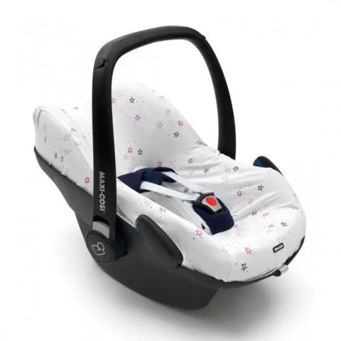 Dooky Pokrowiec na fotelik uniwersalny biały 95% bawełnaw