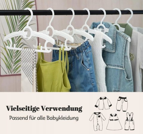 HOUISM OZDOBNY REGULOWANY WIESZAK NA UBRANIA DZIECIĘCE 24 SZT.