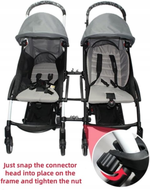 Łącznik do wózka spacerowego Baby Stroller 3 szt