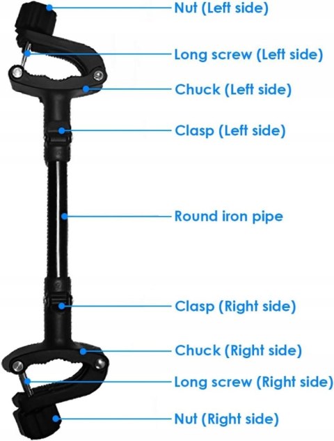 Łącznik do wózka spacerowego Baby Stroller 3 szt