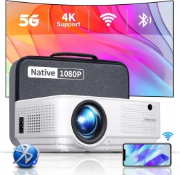 Projektor Vigpil C9 4K 16000 Lumenów Projektor Full HD 1080P, 5G WiFi