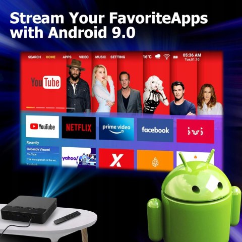 Przenośny projektor staratlas l36 LCoS (150 lm, wbudowana bateria, HDMI)