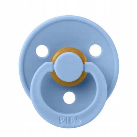 Smoczek 2 szt. Bibs okrągły kauczuk 0 + niebieski, błękitny