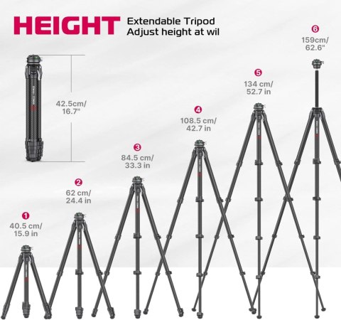 Statyw fotograficzny Ulanzi & COMAN ZERO F38 KARBON