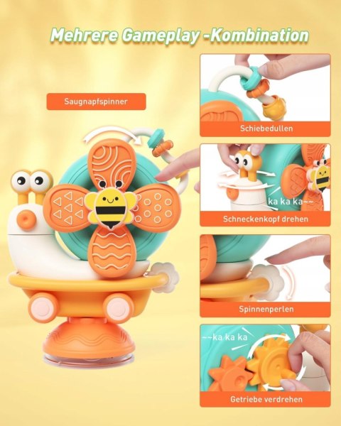VORENUS Zabawka sensoryczna dla dzieci 6-9 miesięcy ślimak na wiatr