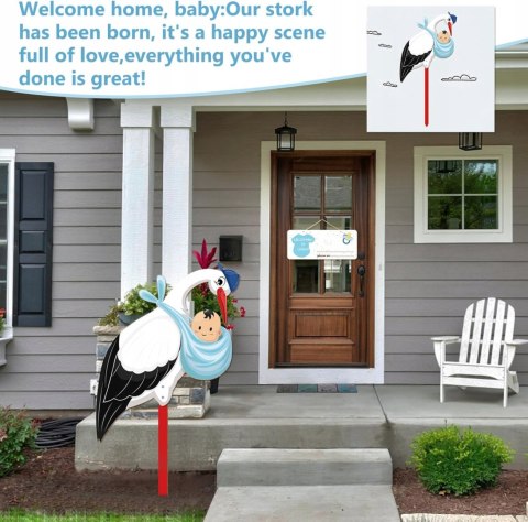 Zestaw ramek babyshower narodziny BRZUCHATKA + BOCIAN + CHMURKA TABLICÓWKA