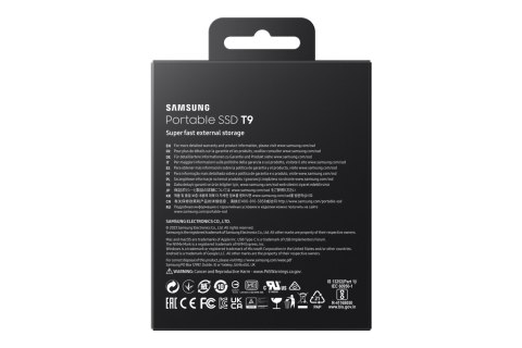 Dysk zewnętrzny SSD Samsung T9 1TB Czarny MU-PG1T0B/EU
