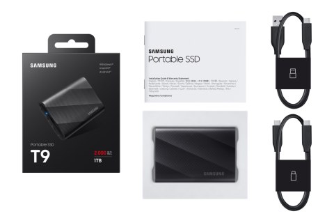 Dysk zewnętrzny SSD Samsung T9 1TB Czarny MU-PG1T0B/EU