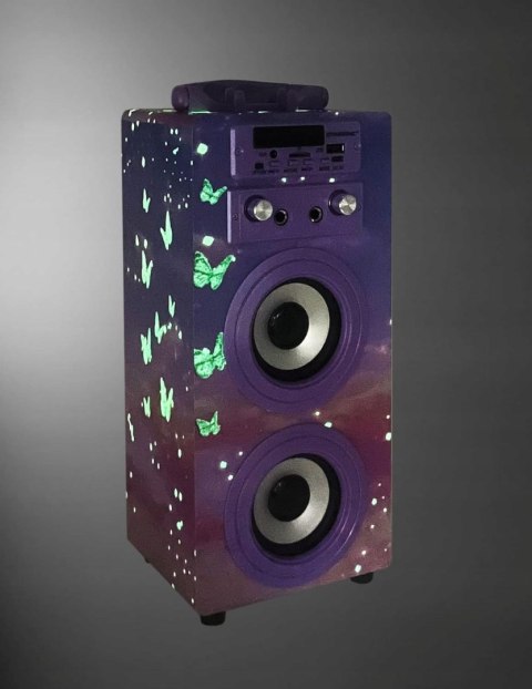 Głośnik karaoke dla dzieci Dynasonic 025-18 fioletowy