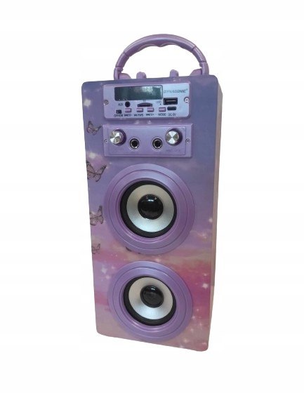 Głośnik karaoke dla dzieci Dynasonic 025-18 fioletowy