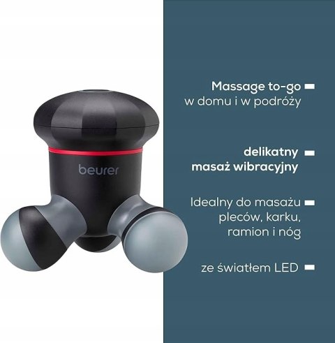 Masażer wibracyjny do bólu pleców mięśni Beurer MG 18 Bateryjny