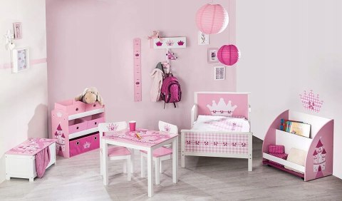 Półka na zabawki, 450159D332, 30 x 63,5 x 60 cm 'Krone' różowy