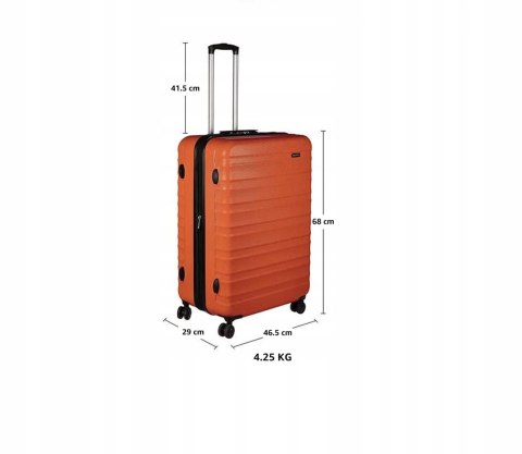 AMZB Walizka twarda średnia ABS N989 69 l