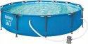 Basen stelażowy 366x76 Steel Pro Max Bestway 16420 stelaż + niecka