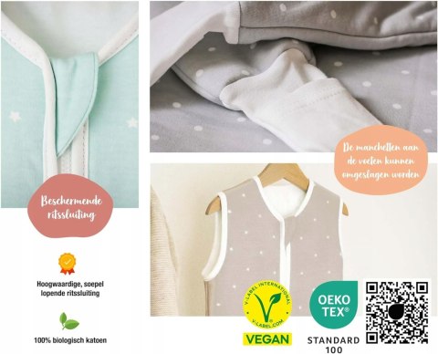 Ehrenkind ŚPIWOREK NIEMOWLĘCY DO SPANIA ROZMIAR 90 z bawełny organicznej