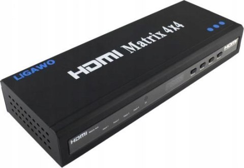 Ligawo Splitter HDMI, 4x4, 3D, czarny - 6518722