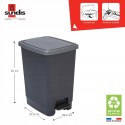 Sundis Flat Bin 4022001 Kosz na śmieci 30 l z pedałem
