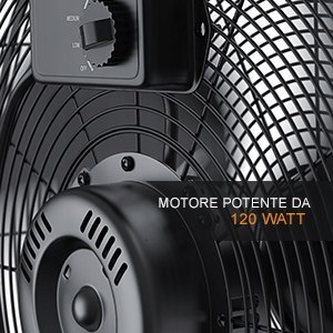 Wiatrak Brandson Oryginalny wentylator podłogowy 3 prędkości - Moc 120 W