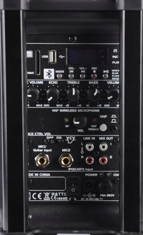 Kolumna Ibiza PORT8VHF-BT 200 W czarny