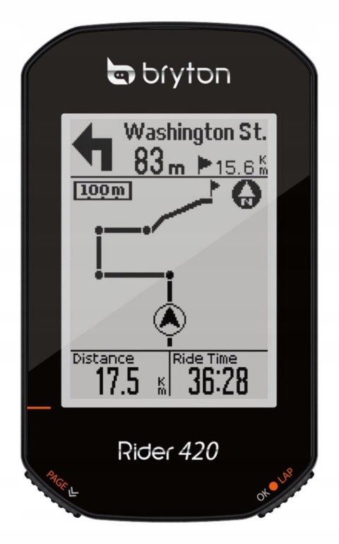 Licznik rowerowy bezprzewodowy Bryton Rider 420T