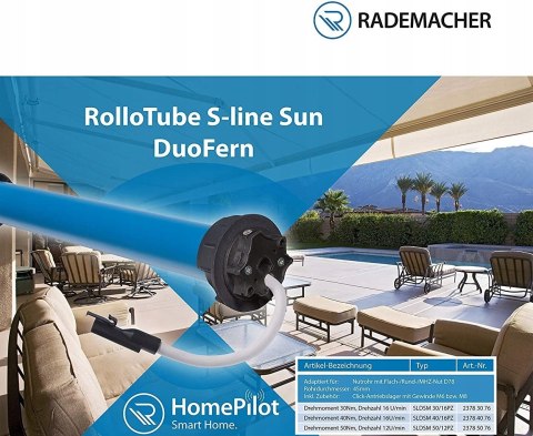 Silnik do markizy RolloTube S-Line DuoFern M GW FV