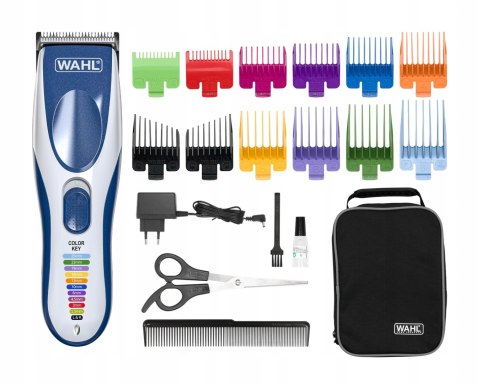 WAHL ColorPro Bezprzewodowa Maszynka Do Strzyżenia Włosów Niebieska Srebrna