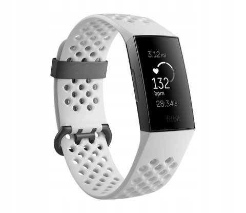 Zegarek sportowy Fitbit Charge 3 biały