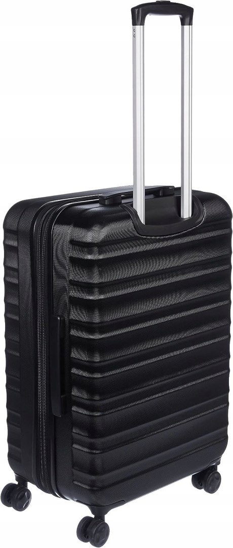 Amazon Basics Twarde walizki czarna, zestaw 3 sztuk (55 cm, 68 cm, 78 cm)