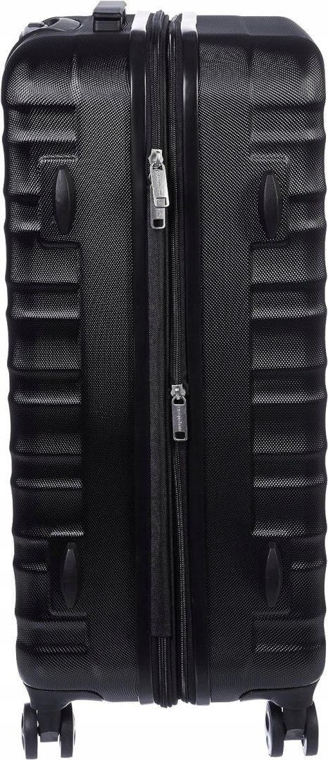 Amazon Basics Twarde walizki czarna, zestaw 3 sztuk (55 cm, 68 cm, 78 cm)