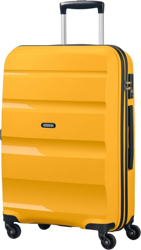 American Tourister Walizka twarda średnia żółta SPINNER 66/24 61 l